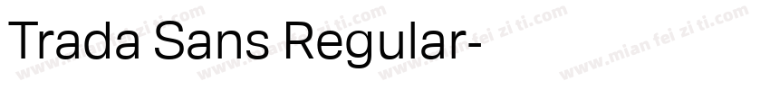 Trada Sans Regular字体转换
